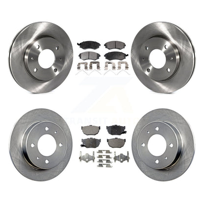 Kit de rotors de frein à disque avant et arrière et plaquettes semi-métalliques pour Hyundai Elantra