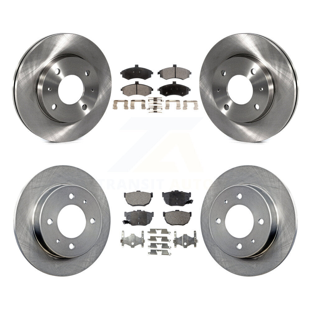 Kit de rotors de frein à disque avant et arrière et plaquettes semi-métalliques pour Hyundai Elantra