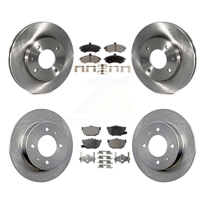 Kit de rotors de frein à disque avant et arrière et plaquettes semi-métalliques pour Hyundai Elantra