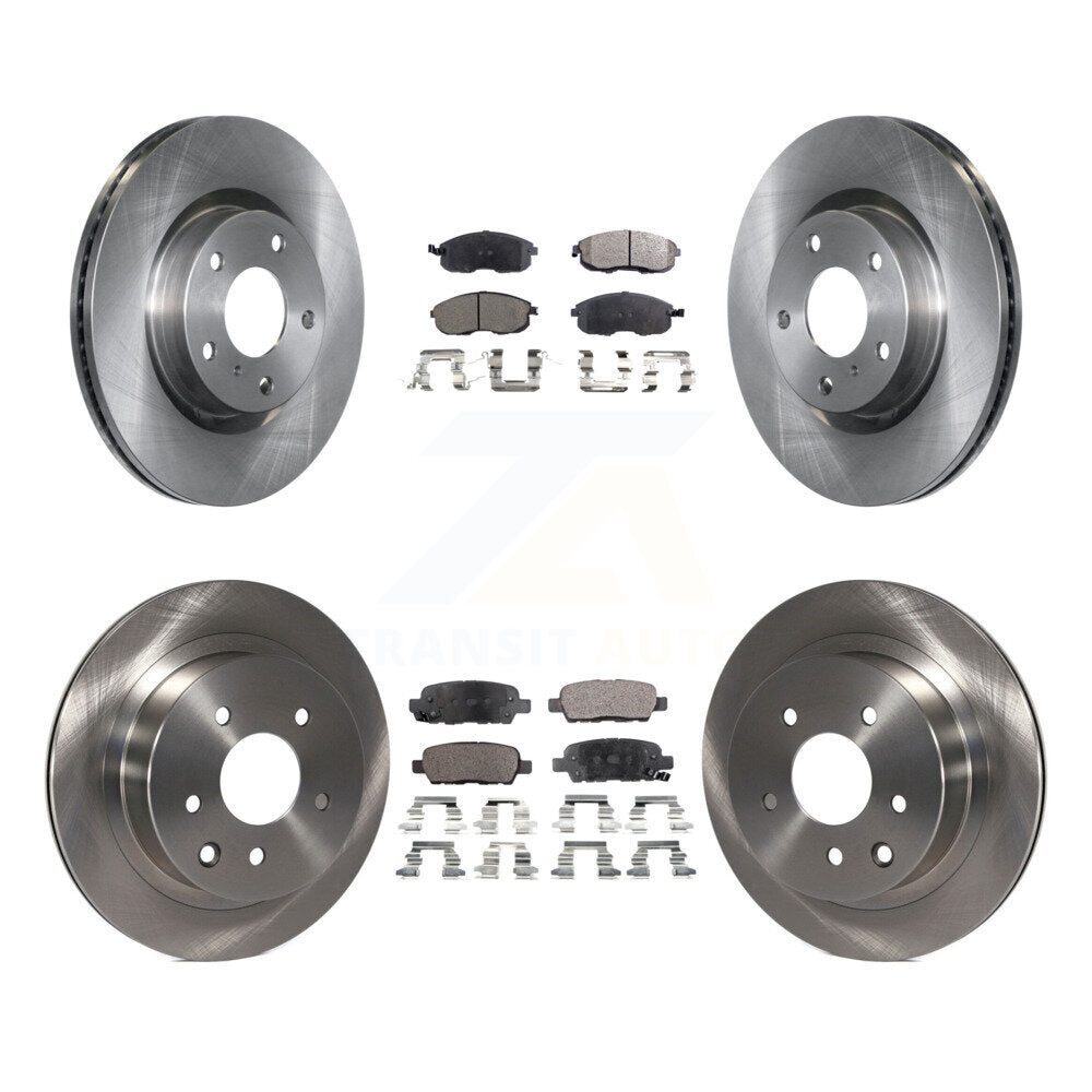 Kit de rotor de frein à disque avant et arrière et plaquettes semi-métalliques pour Nissan 350Z INFINITI G3