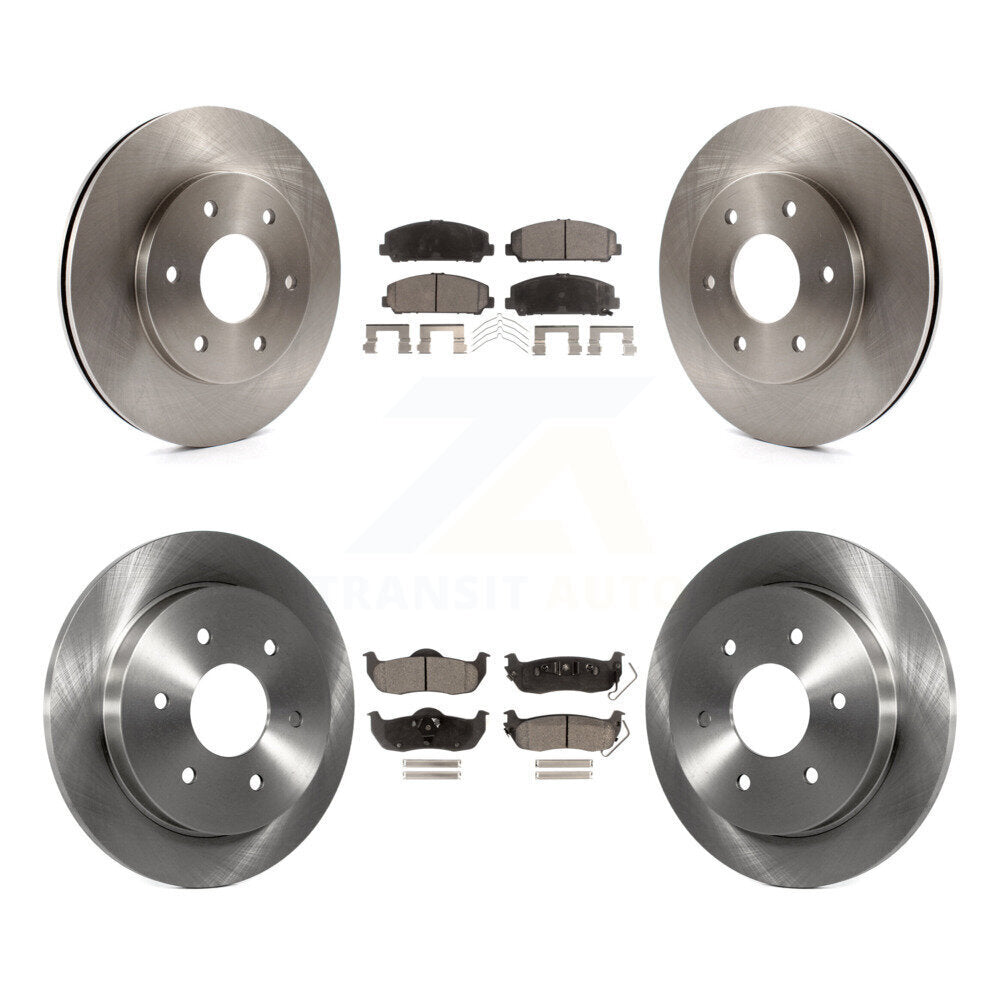Kit de disques de frein à disque avant et arrière et plaquettes semi-métalliques pour INFINITI QX56