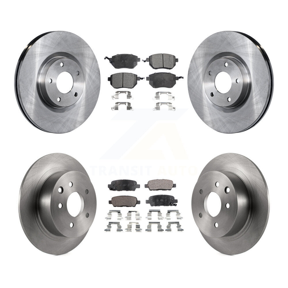 Kit de disques de frein à disque avant et arrière et plaquettes semi-métalliques pour Nissan Altima Maxim