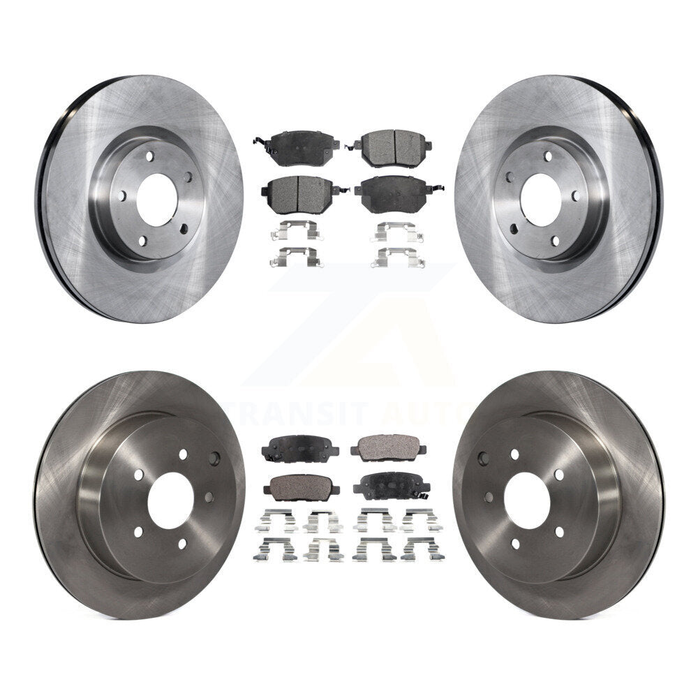 Kit de rotor de frein avant et arrière et plaquettes semi-métalliques pour Nissan Murano INFINITI FX3