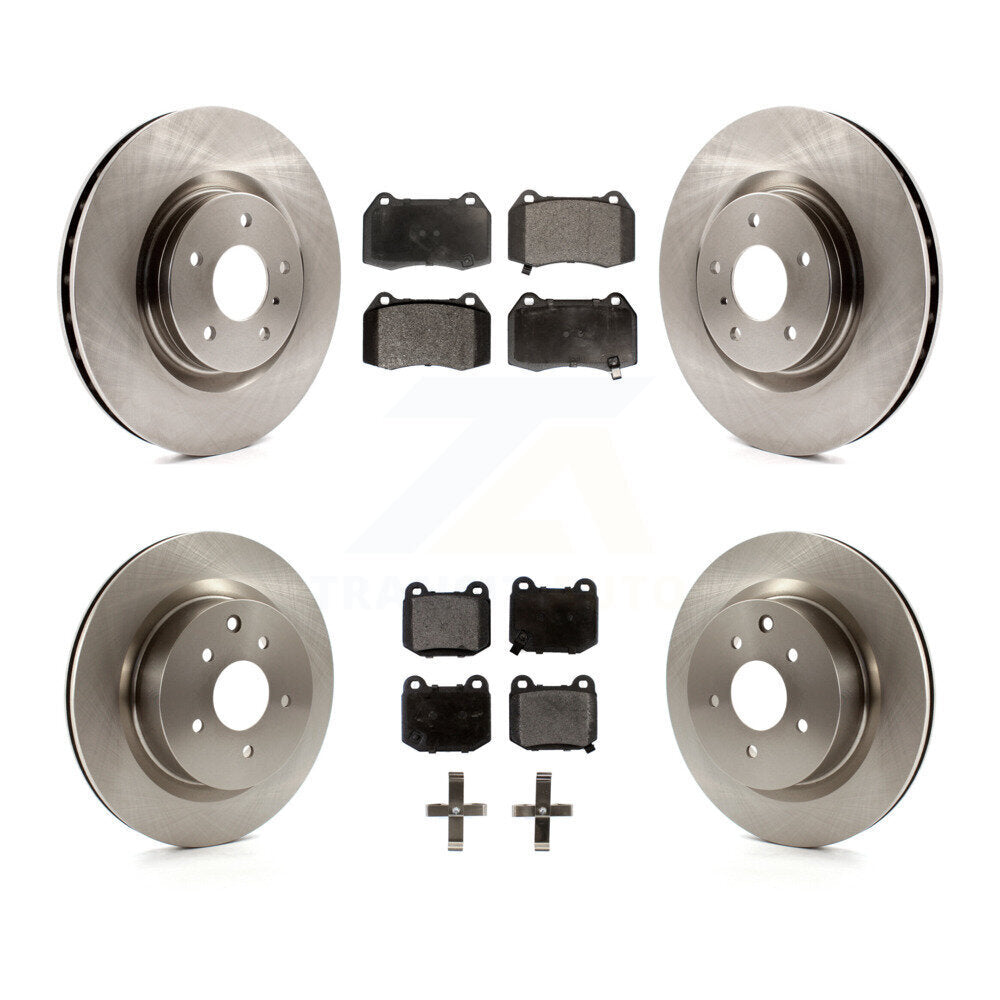 Kit de rotor de frein à disque avant et arrière et plaquettes semi-métalliques pour Nissan 350Z INFINITI G3