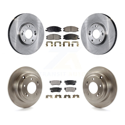 Kit de rotors de frein à disque avant et arrière et plaquettes semi-métalliques pour Kia Amant 2004-2006