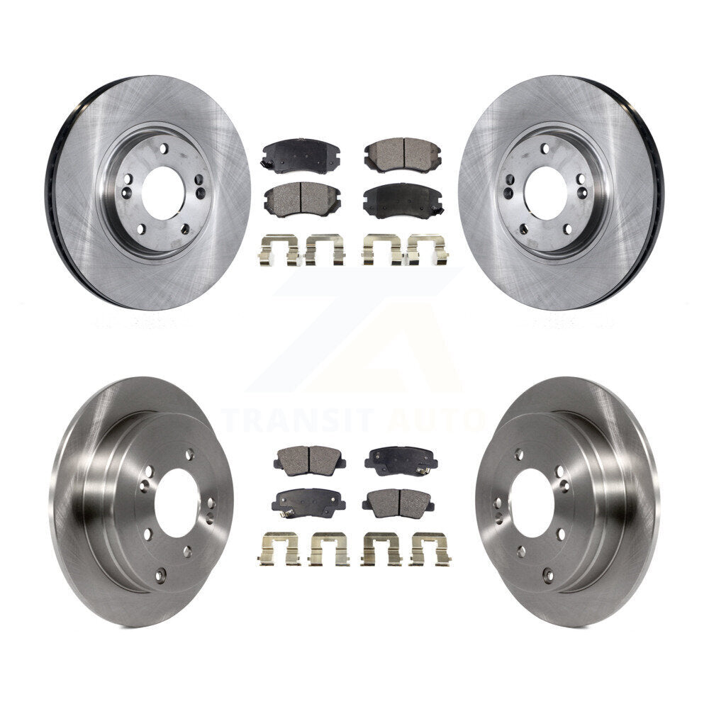 Rotor de frein à disque avant et arrière et Kit de plaquettes semi-métalliques pour Kia Amanti Hyundai Azer