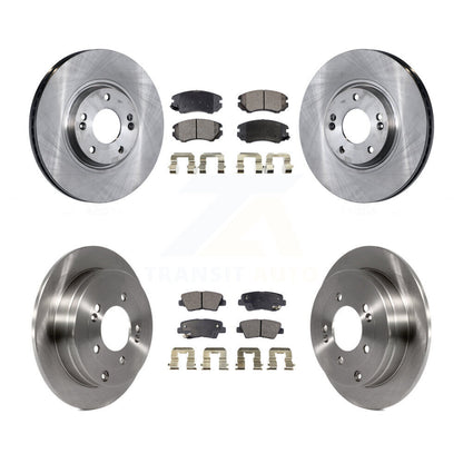 Rotor de frein à disque avant et arrière et Kit de plaquettes semi-métalliques pour Kia Amanti Hyundai Azer