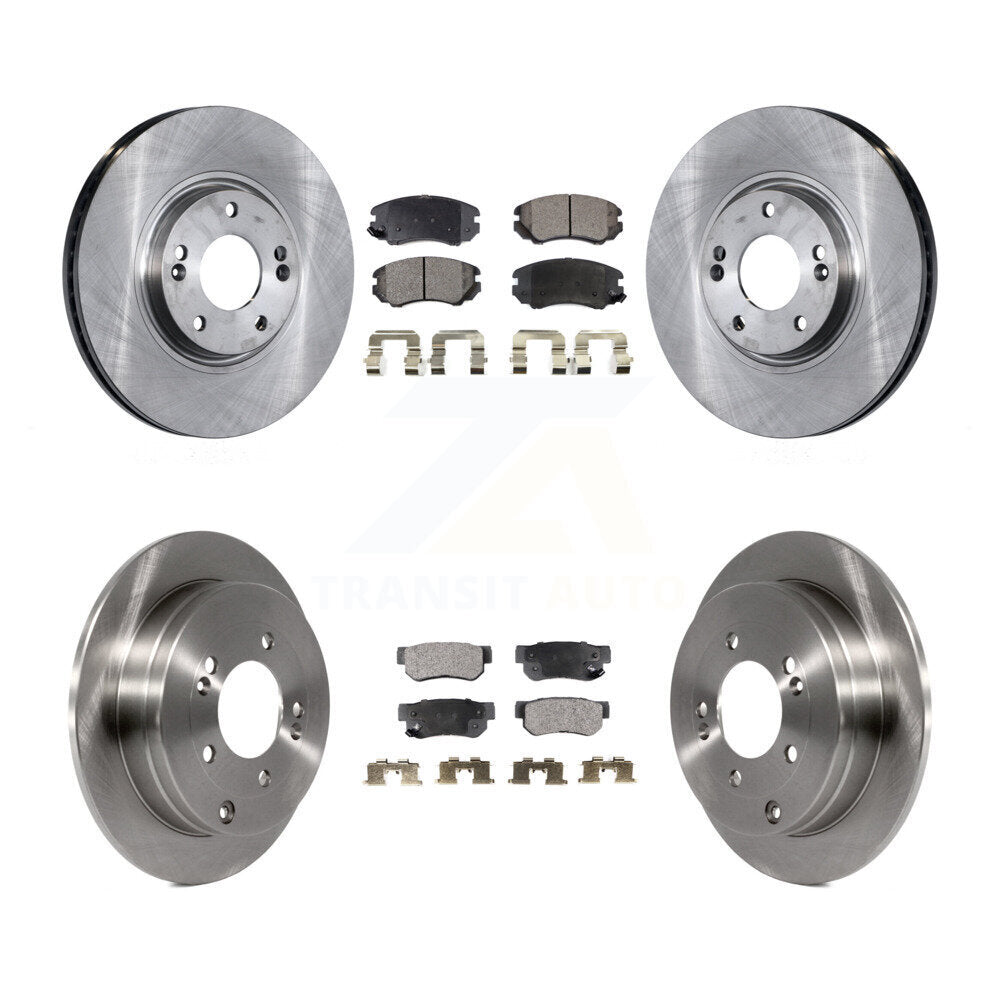 Rotors de frein à disque avant et arrière et kit de plaquettes semi-métalliques pour Hyundai Azer 2006-2009