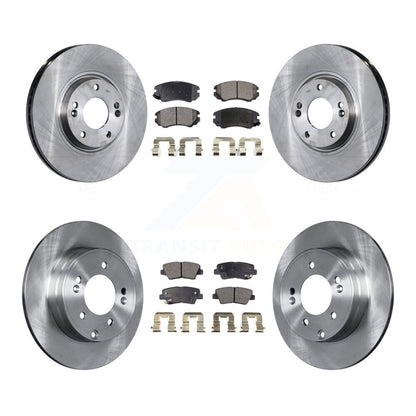 Kit de rotors de frein à disque avant et arrière et plaquettes semi-métalliques pour Hyundai Azera