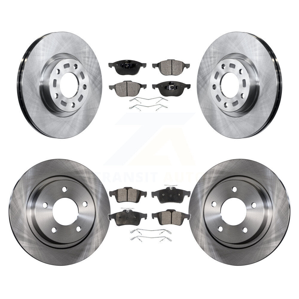 Kit de disques de frein à disque avant et arrière et plaquettes semi-métalliques pour Mazda 3 Sport