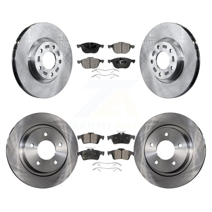 Kit de disques de frein à disque avant et arrière et plaquettes semi-métalliques pour Mazda 3 Sport