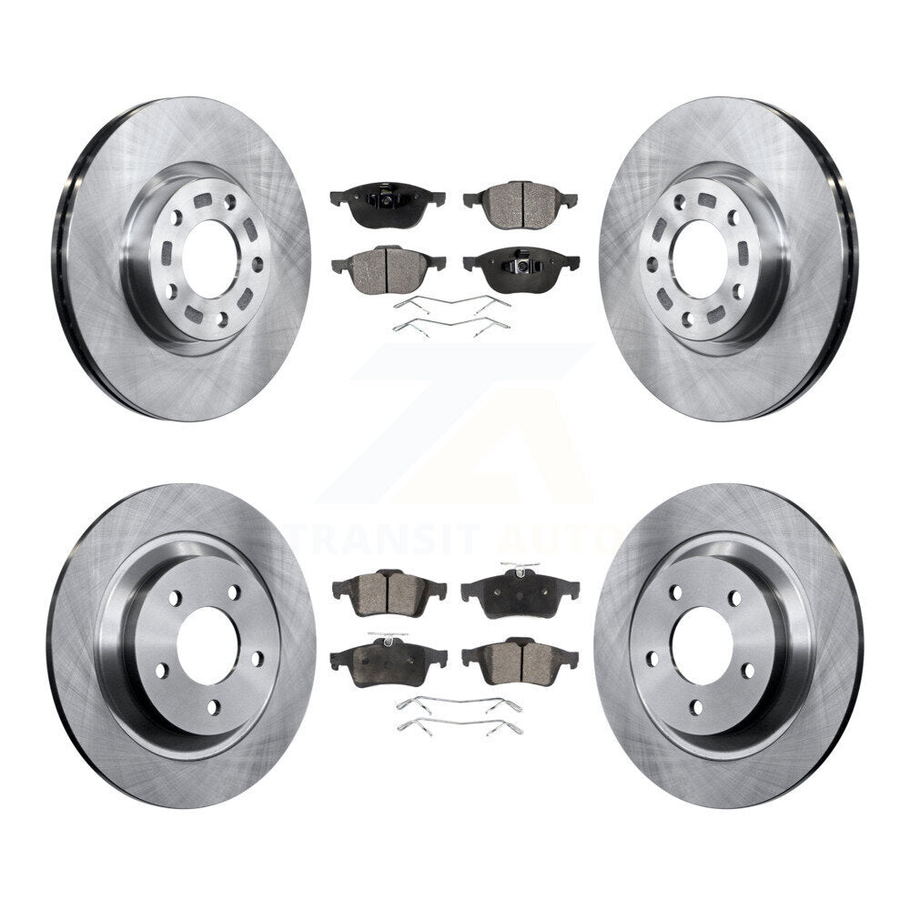 Kit de disques de frein à disque avant et arrière et plaquettes semi-métalliques pour Mazda 5 K8F-101181