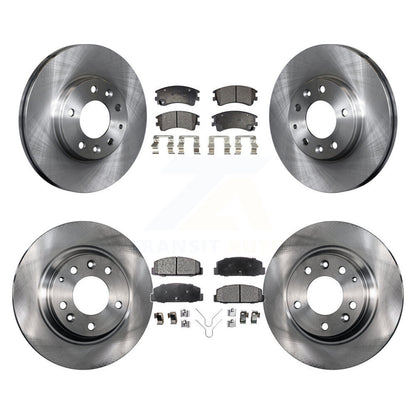 Kit de rotors de frein à disque avant et arrière et plaquettes semi-métalliques pour Mazda 6 2003-2005