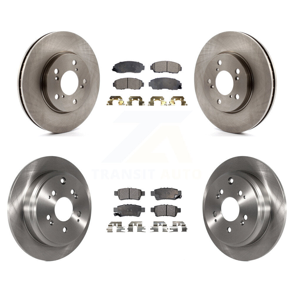 Kit de rotors de frein à disque avant et arrière et plaquettes semi-métalliques pour Honda Odysse 2005-2010