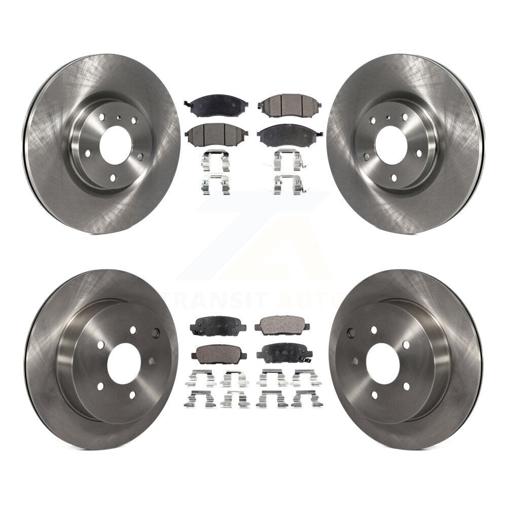 Kit de rotor de frein avant et arrière et plaquettes semi-métalliques pour Nissan Murano INFINITI QX7