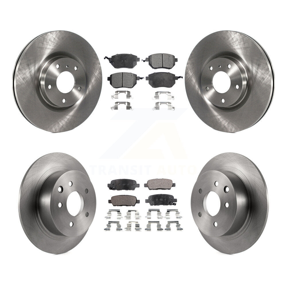 Kit de disques de frein à disque avant et arrière et plaquettes semi-métalliques pour Nissan Altima Maxim