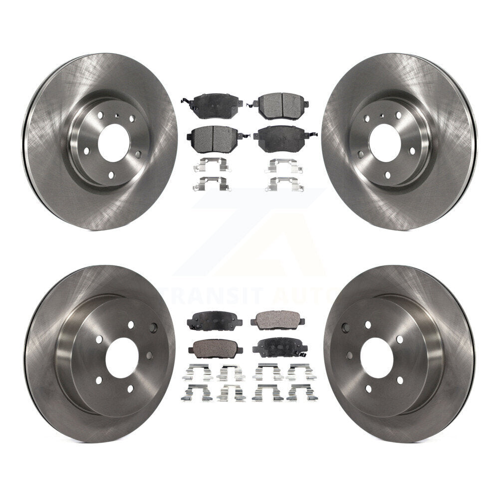 Kit de disques de frein à disque avant et arrière et plaquettes semi-métalliques pour Nissan Murano