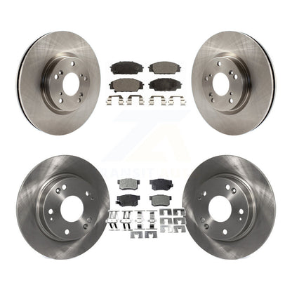 Rotors de frein à disque avant et arrière et Kit de plaquettes semi-métalliques pour Honda Civic Acura CS
