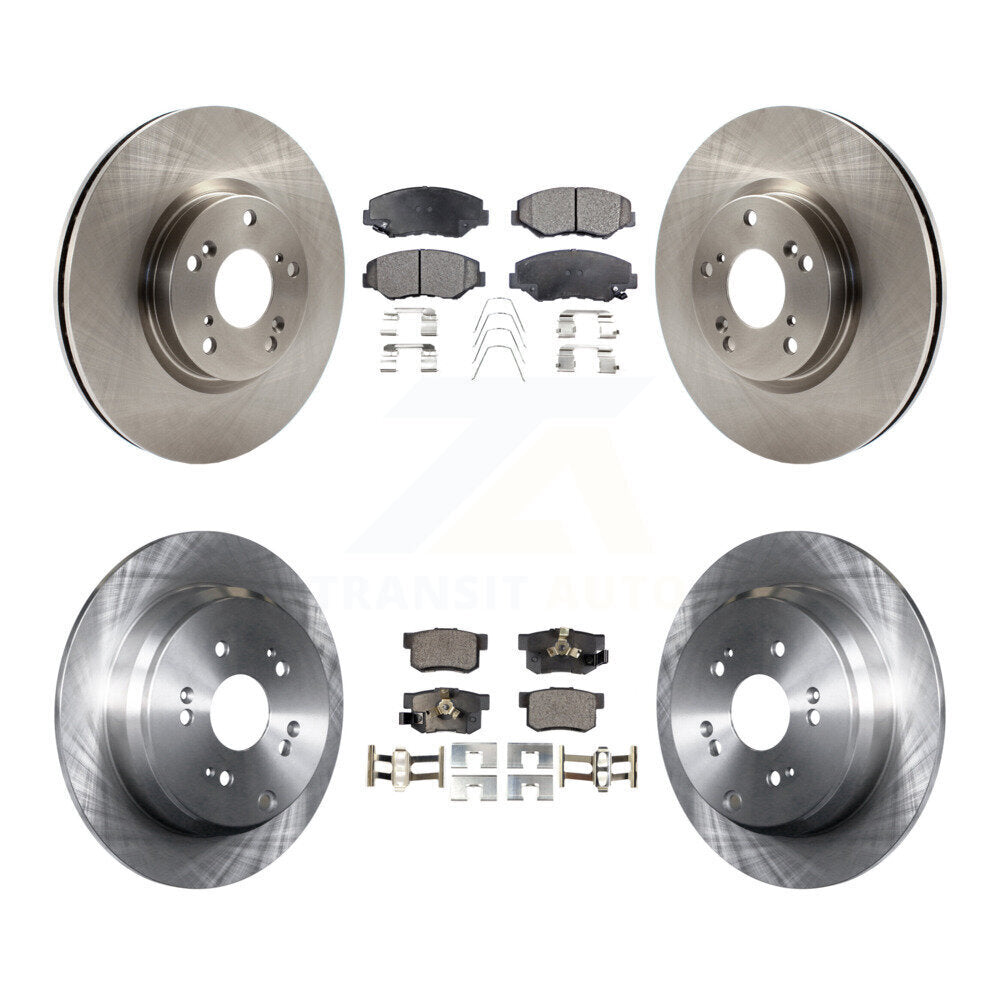 Kit de rotors de frein à disque avant et arrière et plaquettes semi-métalliques pour Honda CR-2005-2006