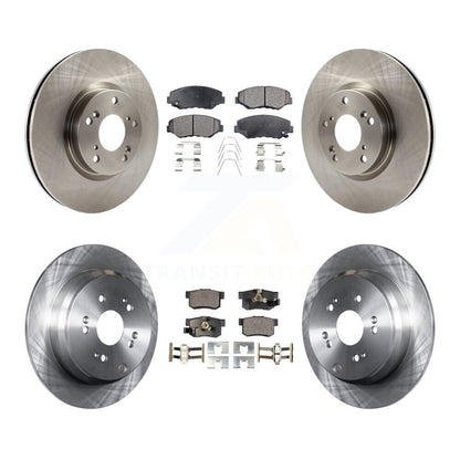 Kit de rotors de frein à disque avant et arrière et plaquettes semi-métalliques pour Honda CR-2005-2006