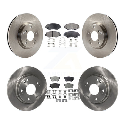 Rotors de frein à disque avant et arrière et Kit de plaquettes semi-métalliques pour Honda Civic Acura IL