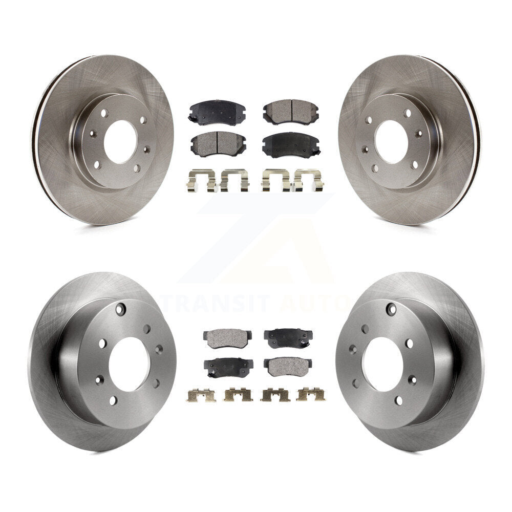 Kit de plaquettes de frein à disque semi-métalliques avant et arrière, pour Hyundai Sonata Kia Optim