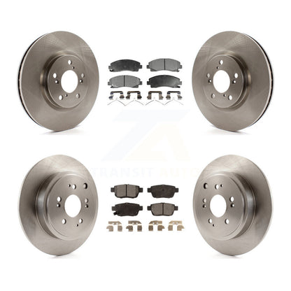 Rotors de frein à disque avant et arrière, Kit de plaquettes semi-métalliques pour Honda Ridgelin 2006 – 2014