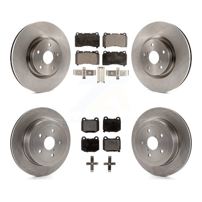 Kit de rotors de frein à disque avant et arrière et plaquettes semi-métalliques pour Subaru Impreza