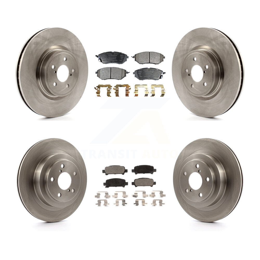 Kit de disques de frein à disque avant et arrière et plaquettes semi-métalliques pour Subaru Legacy