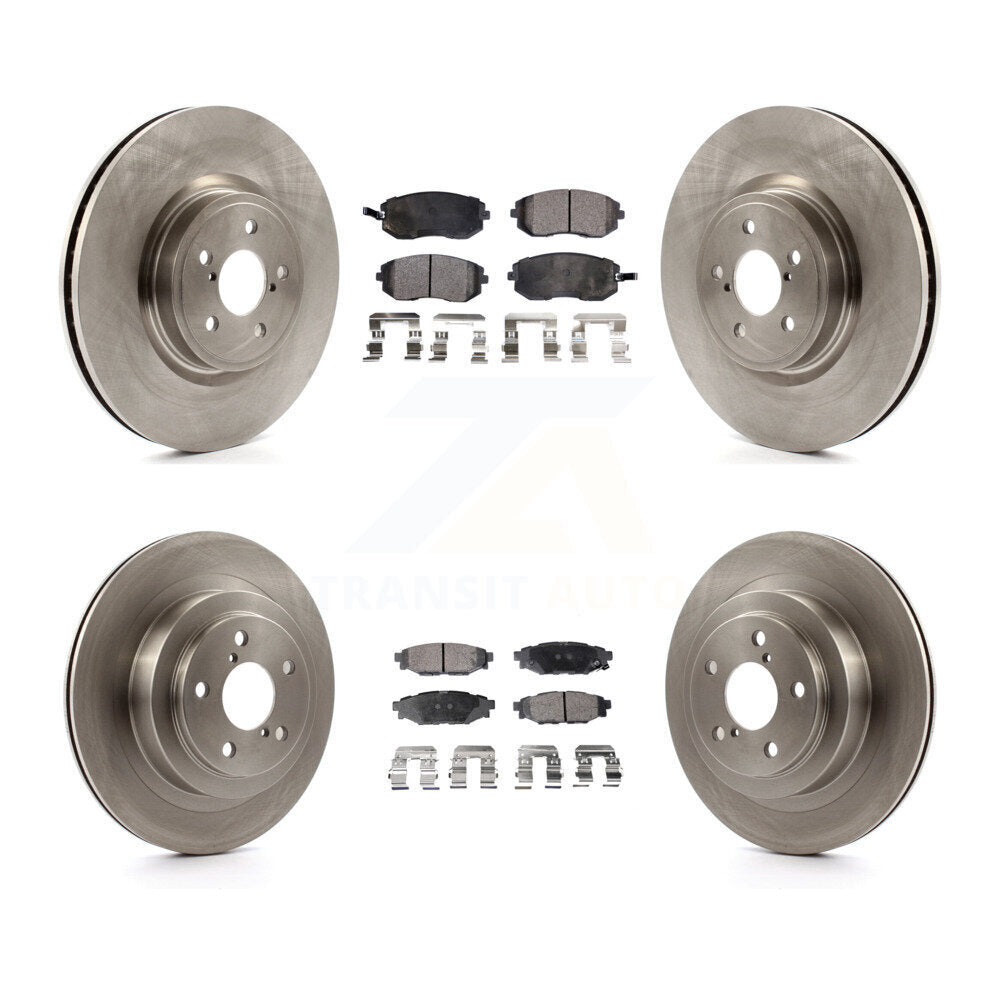Kit de disques de frein à disque avant et arrière et plaquettes semi-métalliques pour Subaru Legacy