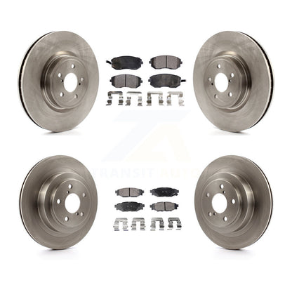 Kit de disques de frein à disque avant et arrière et plaquettes semi-métalliques pour Subaru Legacy