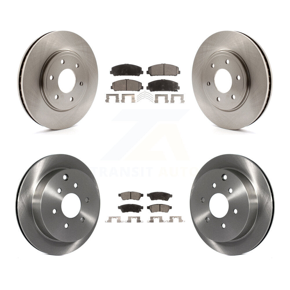 Kit de rotors de frein à disque avant et arrière et plaquettes semi-métalliques pour Suzuki Equator