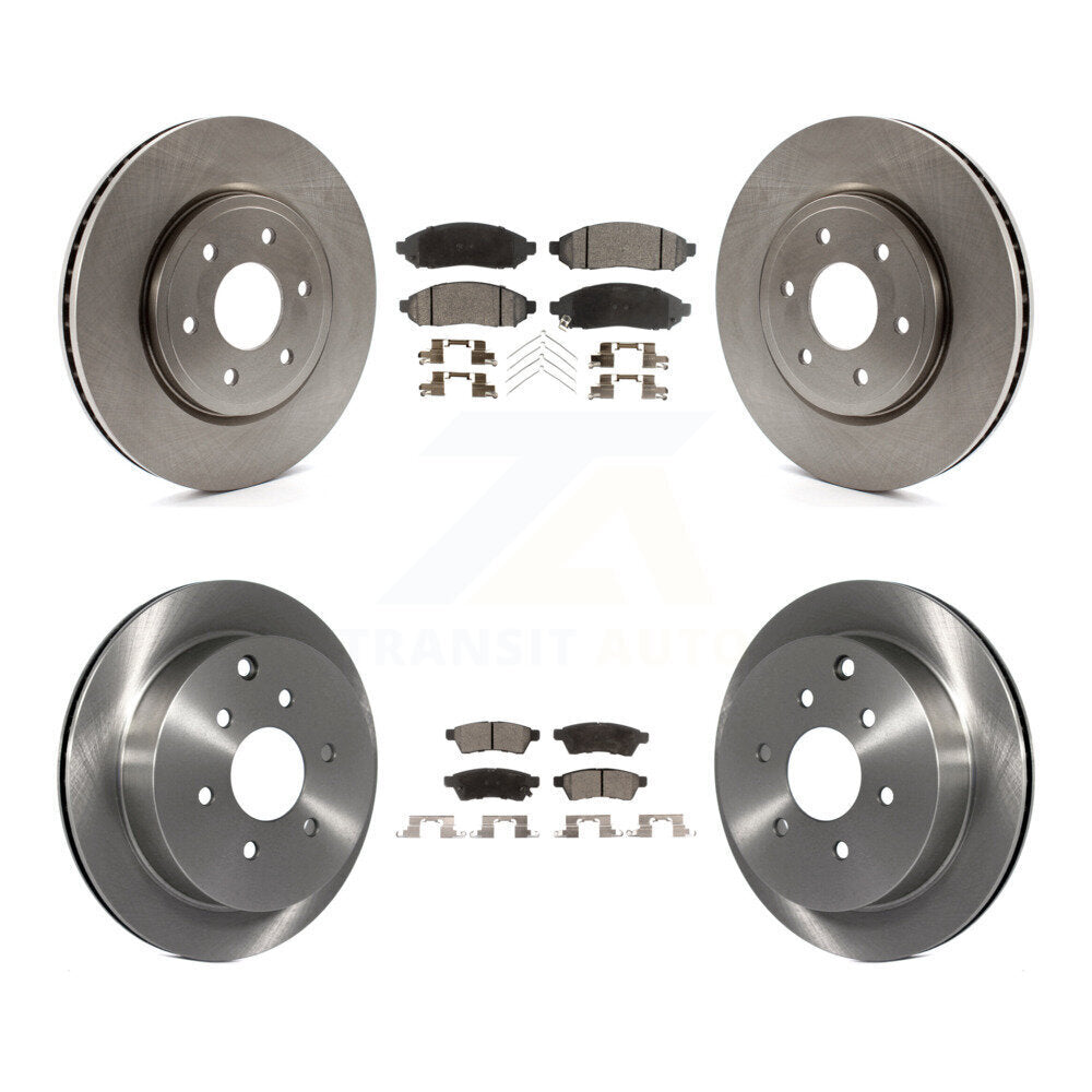 Kit de rotor de frein avant et arrière et plaquettes semi-métalliques pour Nissan Frontier Xterra Suzuk