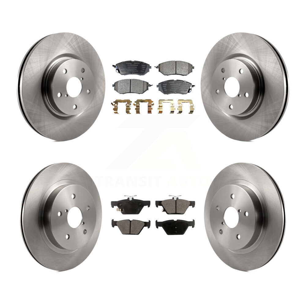 Rotors de frein à disque avant et arrière, Kit de plaquettes semi-métalliques pour Subaru Outback WRX Legac