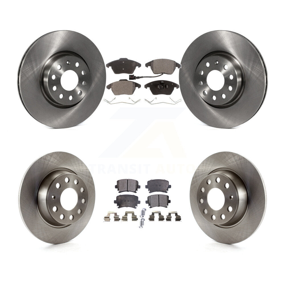 Kit de plaquettes de frein semi-métalliques pour Rotors de frein avant et arrière, pour Volkswagen GTI Passat Eos Aud