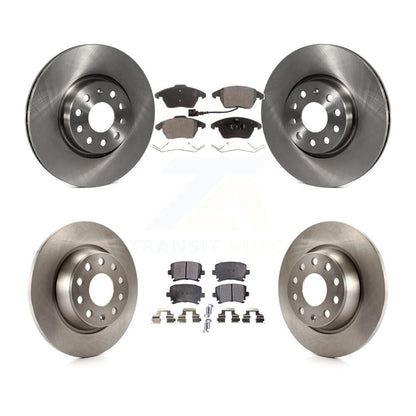 Kit de rotor de frein avant et arrière et plaquettes semi-métalliques pour Volkswagen CC GTI Passat Aud