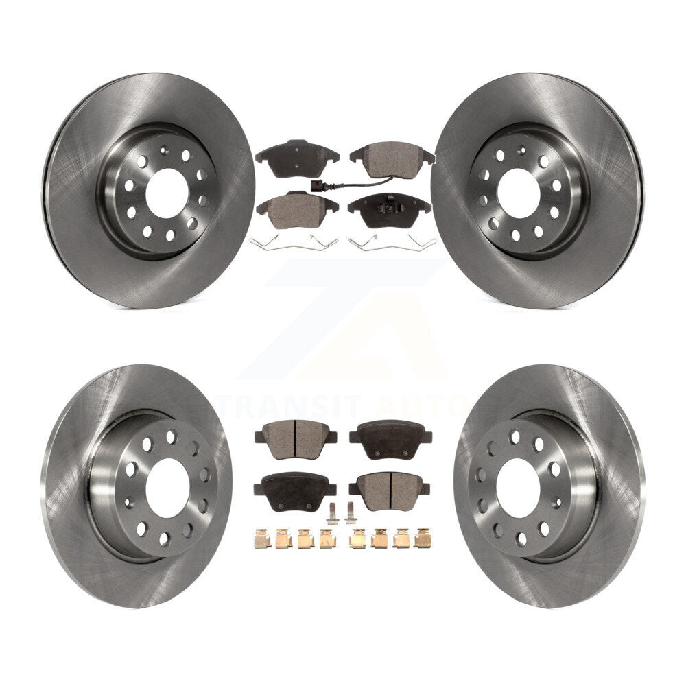 Rotors de frein à disque avant et arrière et Kit de plaquettes semi-métalliques pour Volkswagen Beetle GT