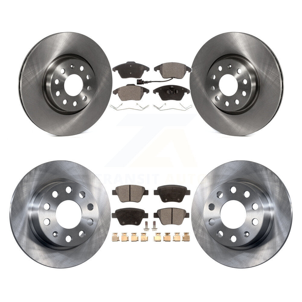 Kit de plaquettes de frein semi-métalliques pour Rotor de frein avant et arrière, pour Volkswagen Jetta 2.0 2017 – 2018