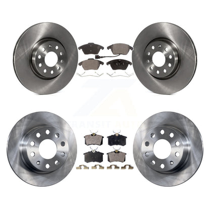 Rotors de frein à disque avant et arrière et Kit de plaquettes semi-métalliques pour Volkswagen Jetta Beetl