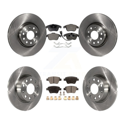 Kit de rotor de frein avant et arrière et plaquettes semi-métalliques pour Volkswagen Passa 2012-2014