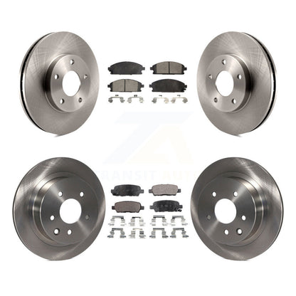 Kit de rotor de frein à disque avant et arrière et plaquettes semi-métalliques pour Nissan X-Trai 2005-2006