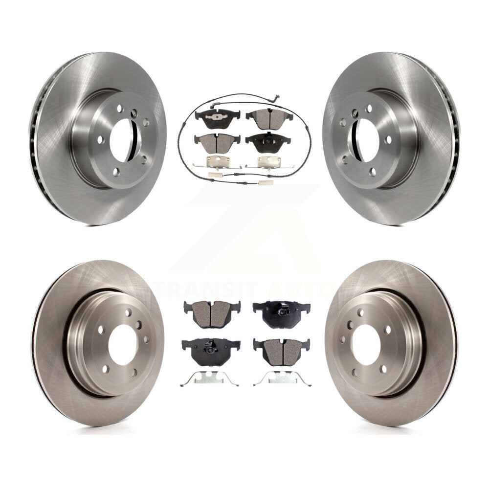 Kit de rotors de frein à disque avant et arrière et plaquettes semi-métalliques pour BMW 530i 525i 528i