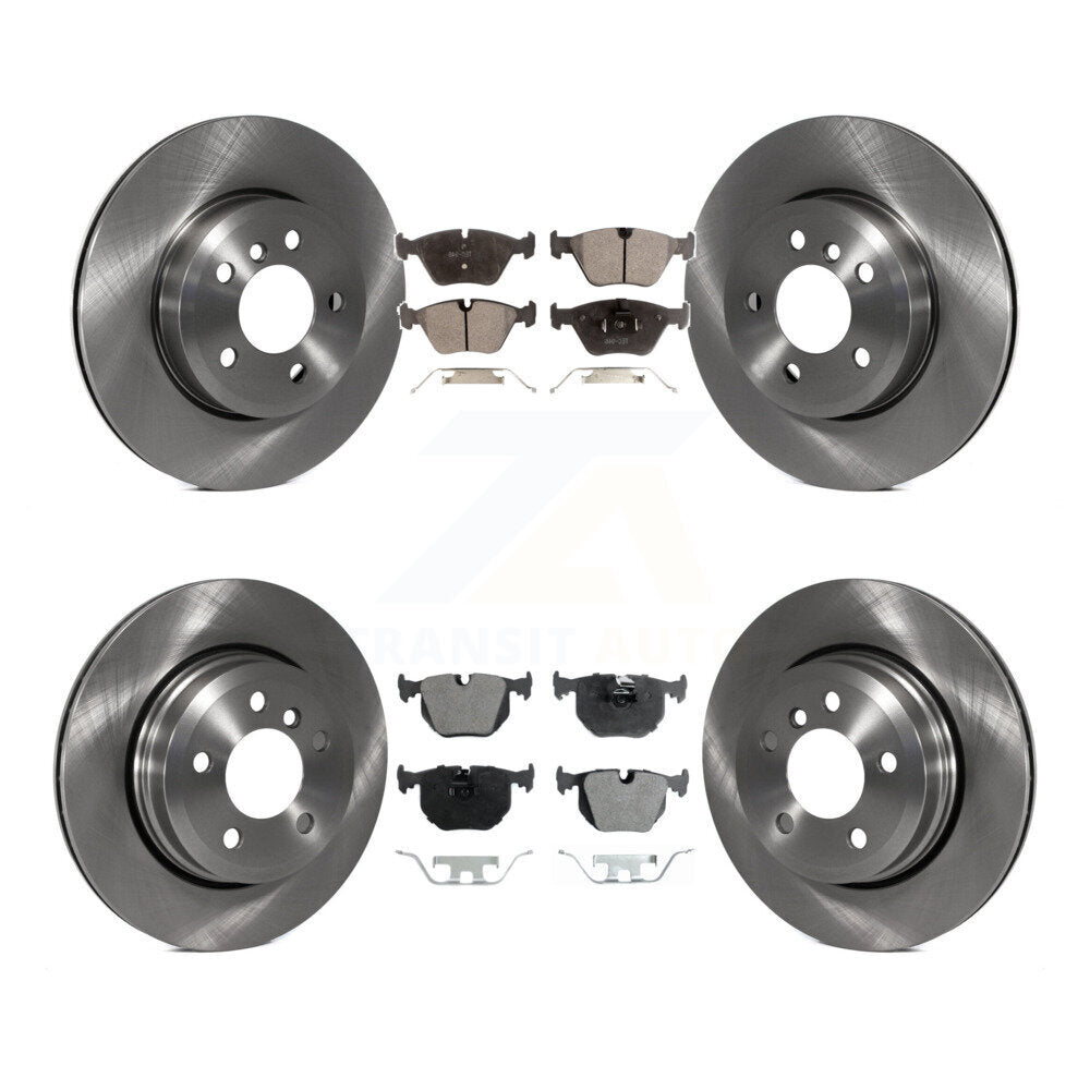 Kit de rotors de frein à disque avant et arrière et plaquettes semi-métalliques pour BMW X3 2004-2010