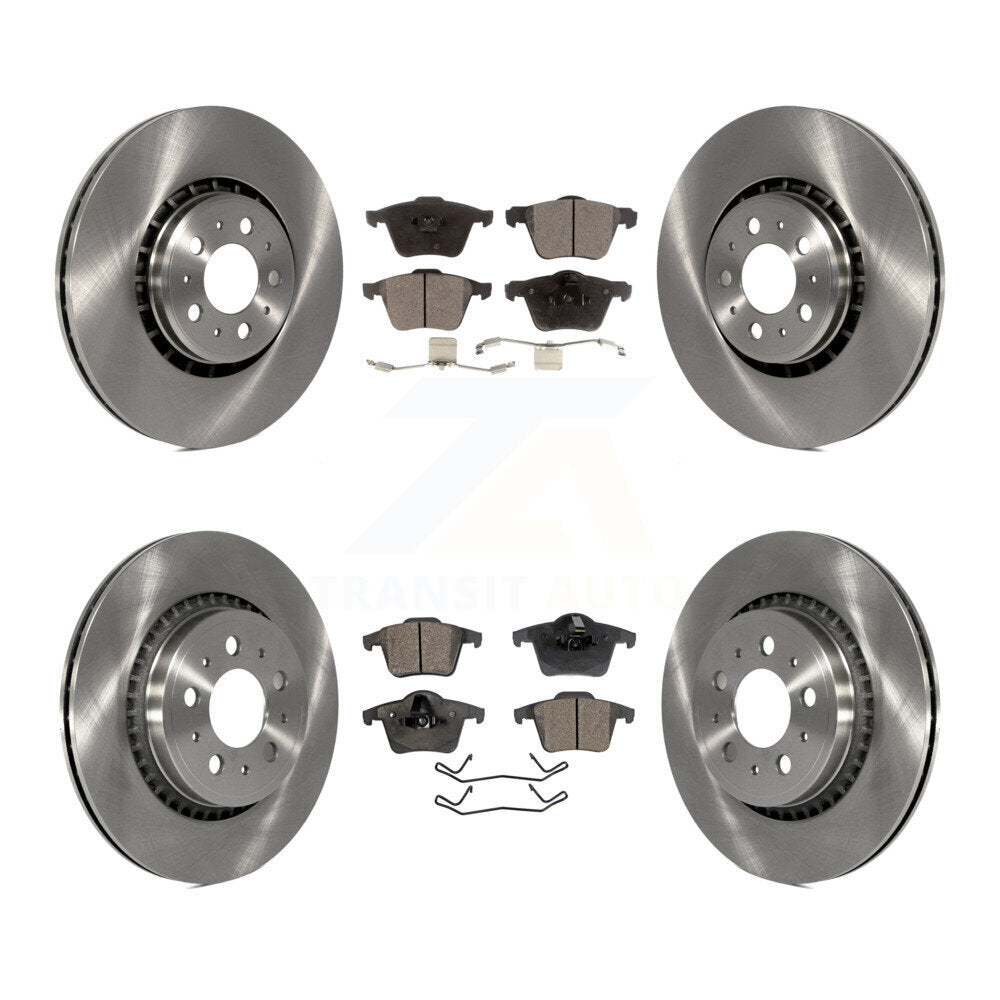 Kit de disques de frein à disque avant et arrière et plaquettes semi-métalliques pour Volvo XC90