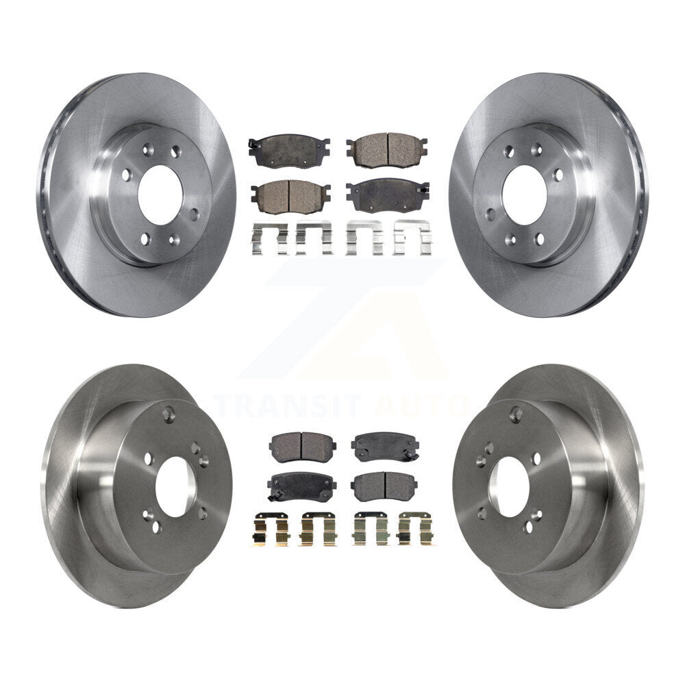 Kit de rotor de frein avant et arrière et plaquettes semi-métalliques pour Hyundai Accent Kia Rio5 Ri
