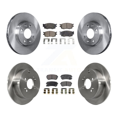 Kit de rotor de frein avant et arrière et plaquettes semi-métalliques pour Hyundai Accent Kia Rio5 Ri