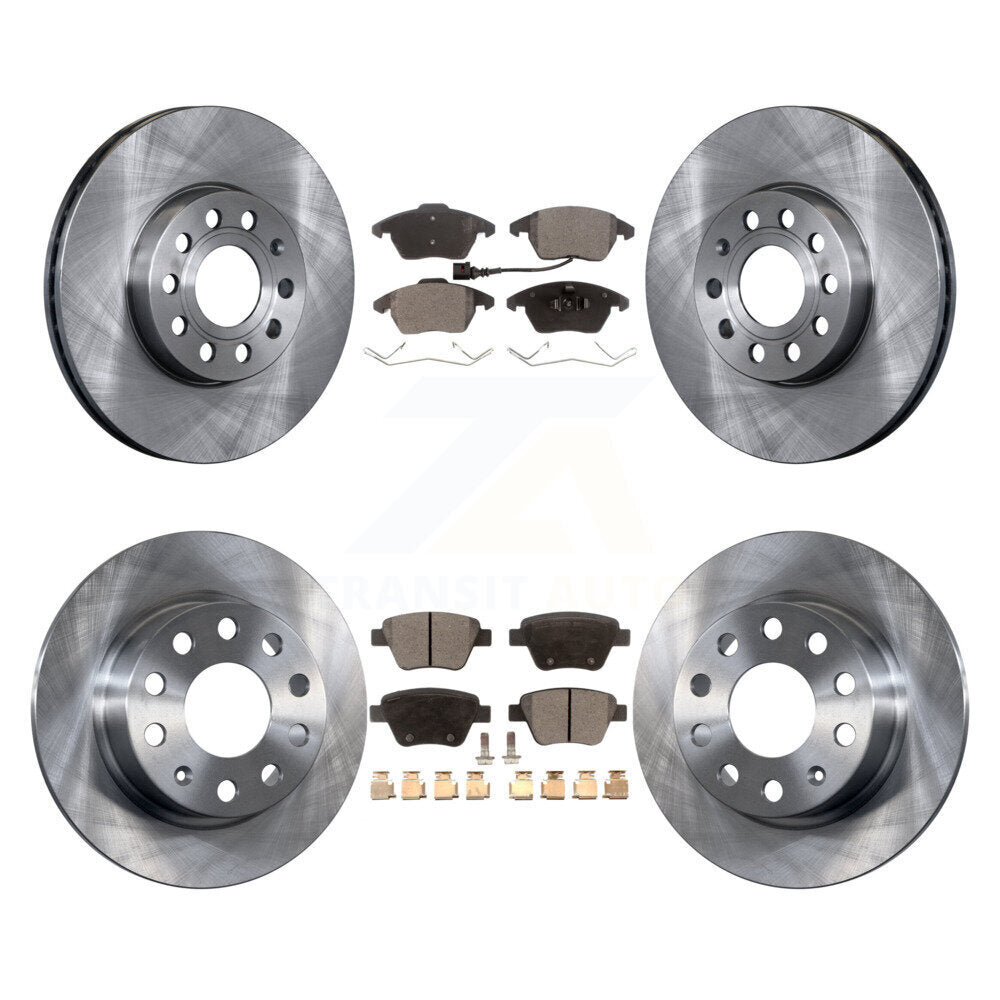 Kit de plaquettes semi-métalliques de Rotor de frein à disque avant et arrière, pour Volkswagen Jetta 1,8 l/1,4