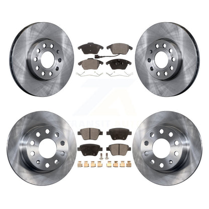 Kit de plaquettes semi-métalliques de Rotor de frein à disque avant et arrière, pour Volkswagen Jetta 1,8 l/1,4