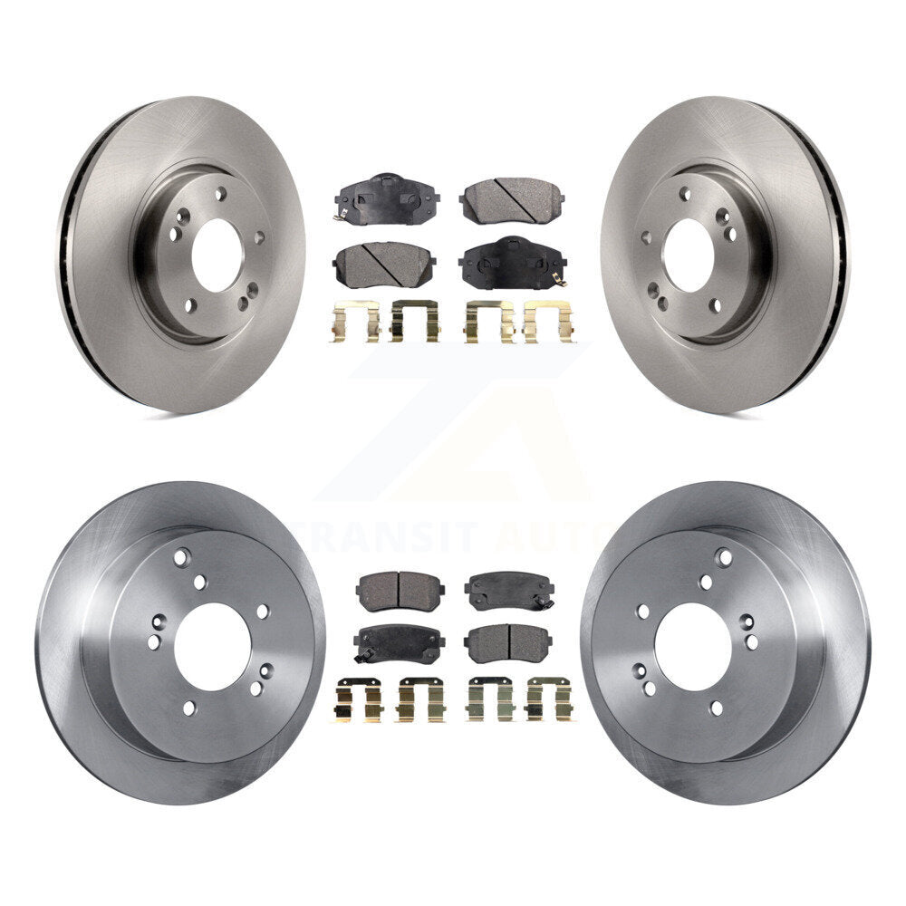 Kit de rotor de frein avant et arrière et plaquettes semi-métalliques pour Hyundai Tucson Kia Sportag
