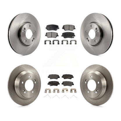 Kit de rotors de frein à disque avant et arrière et plaquettes semi-métalliques pour Kia Rondo K8F-10124